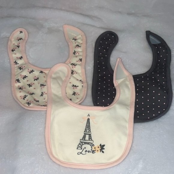Hudson Baby 3 Pack Baby Bibs NWT - Picture 1 of 6